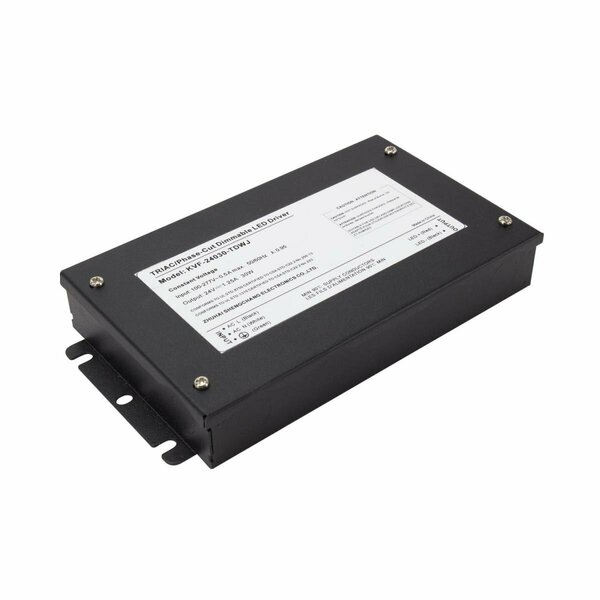 Splashofflash 24VDC 30W Phase Cut Constant Voltage Driver with Junction - Black SP3312928